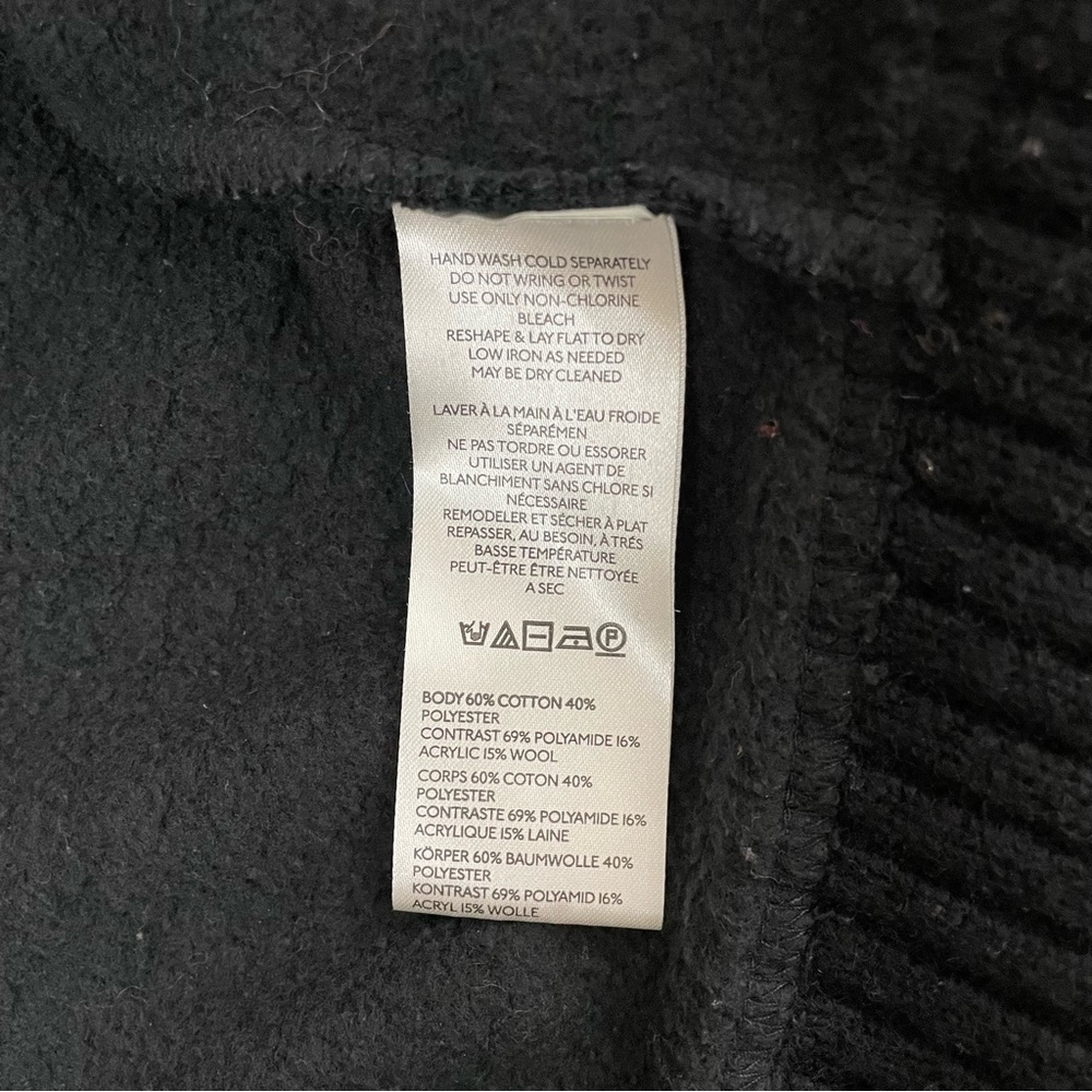 Free People Rockwell Sweater Bomber Jacket Hoodie Colorblock Large - Picture 9 of 13